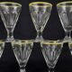 Set of 9 wine glasses cooked bistro counter 1950s