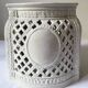 Openwork planter in Italian earthenware