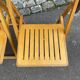 Lot 3 folding chairs vintage wood design
