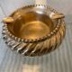 Vintage gold-plated copper/brass ashtray