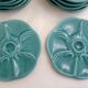 Oyster service Fish in faience barbotine 1950s