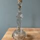 Portieux pressed glass candle holder