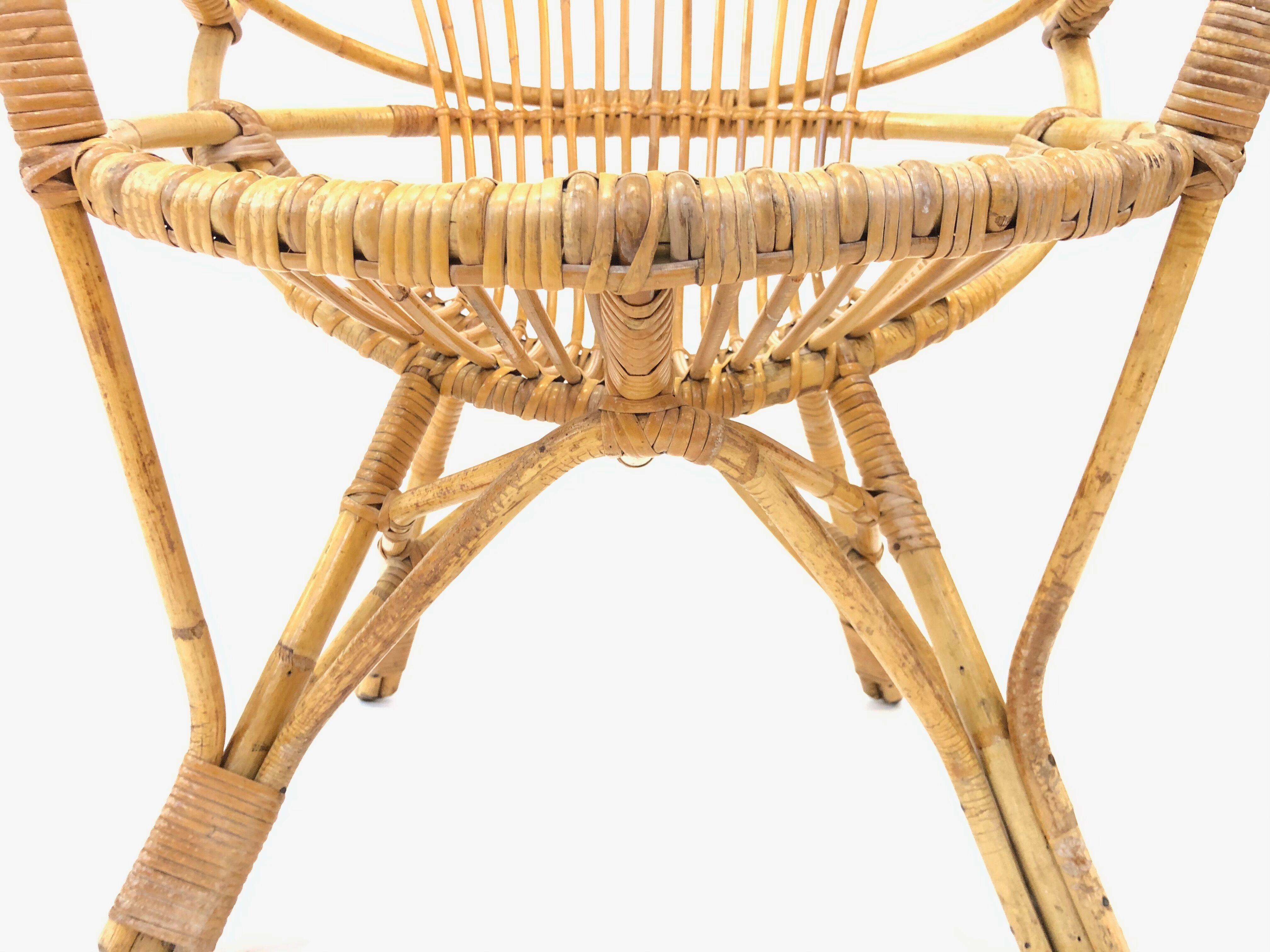 Fauteuil rotin Van Rohe Noordwolde, 1960