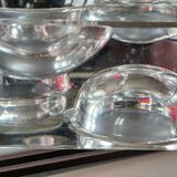 Daum sculpted glass ashtray with ball