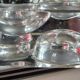 Daum sculpted glass ashtray with ball