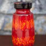 West Germany 242/22 ceramic vase, decorative vase, flower pot, fat lava, red vase, collection,