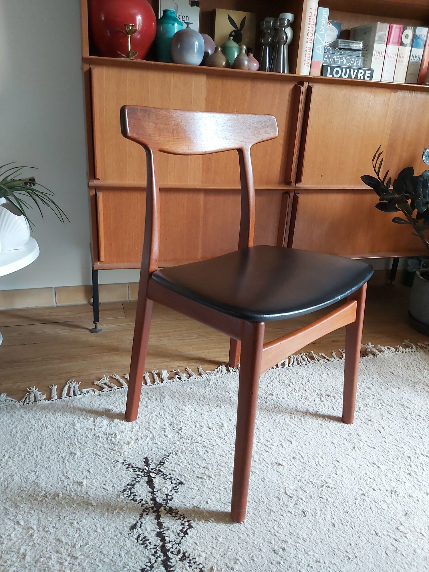 Teak chair by H Kjaenulf for Bruno Hansen of the 60s