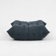 Fauteuil Togo et pouf en velours côtelé gris par Michel Ducaroy pour Ligne Roset, 1973