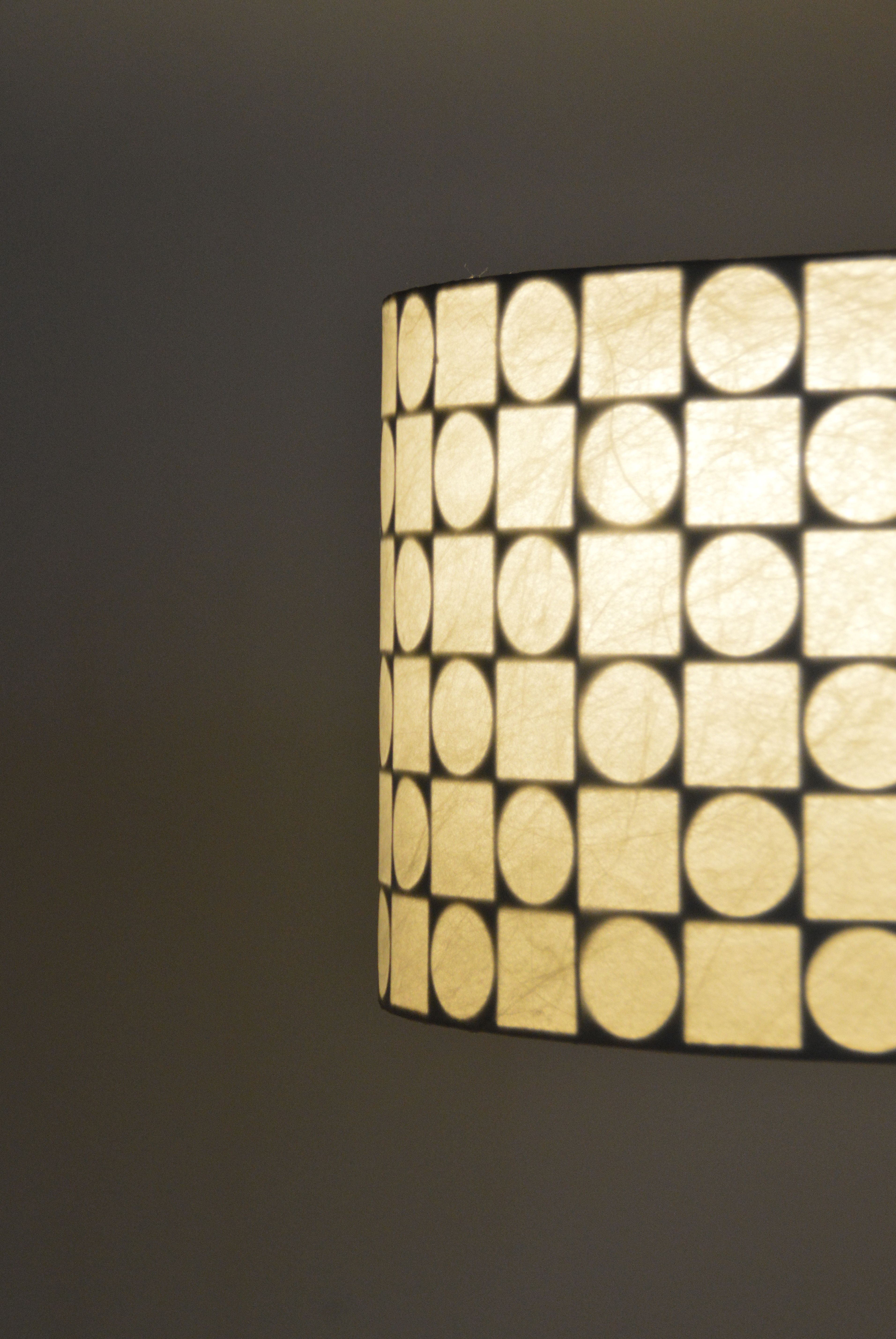 Cocoon floor lamp with geometric shapes by Goldkant Leuchten, 1960s