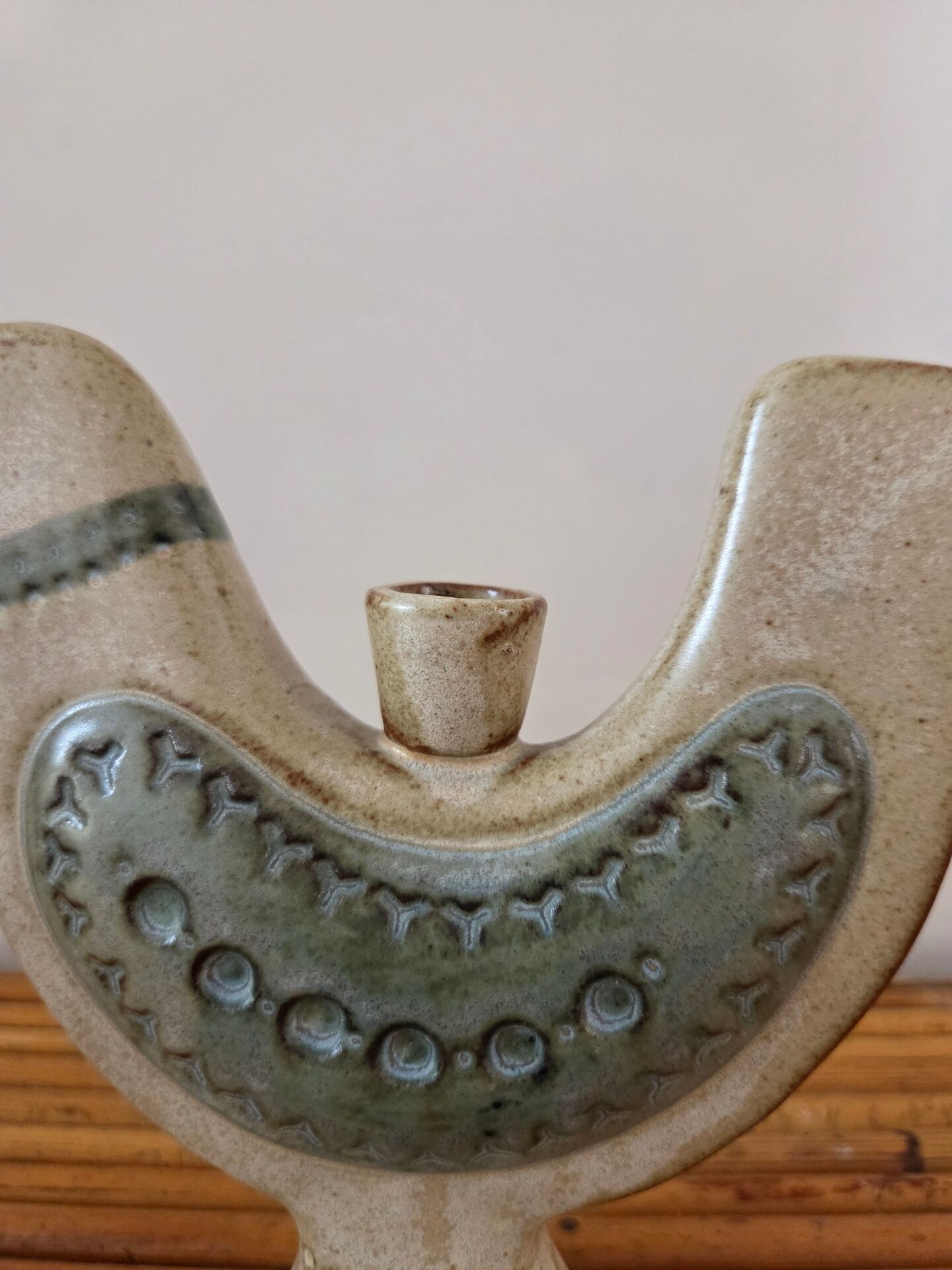 Ceramic candlestick, 1960s
