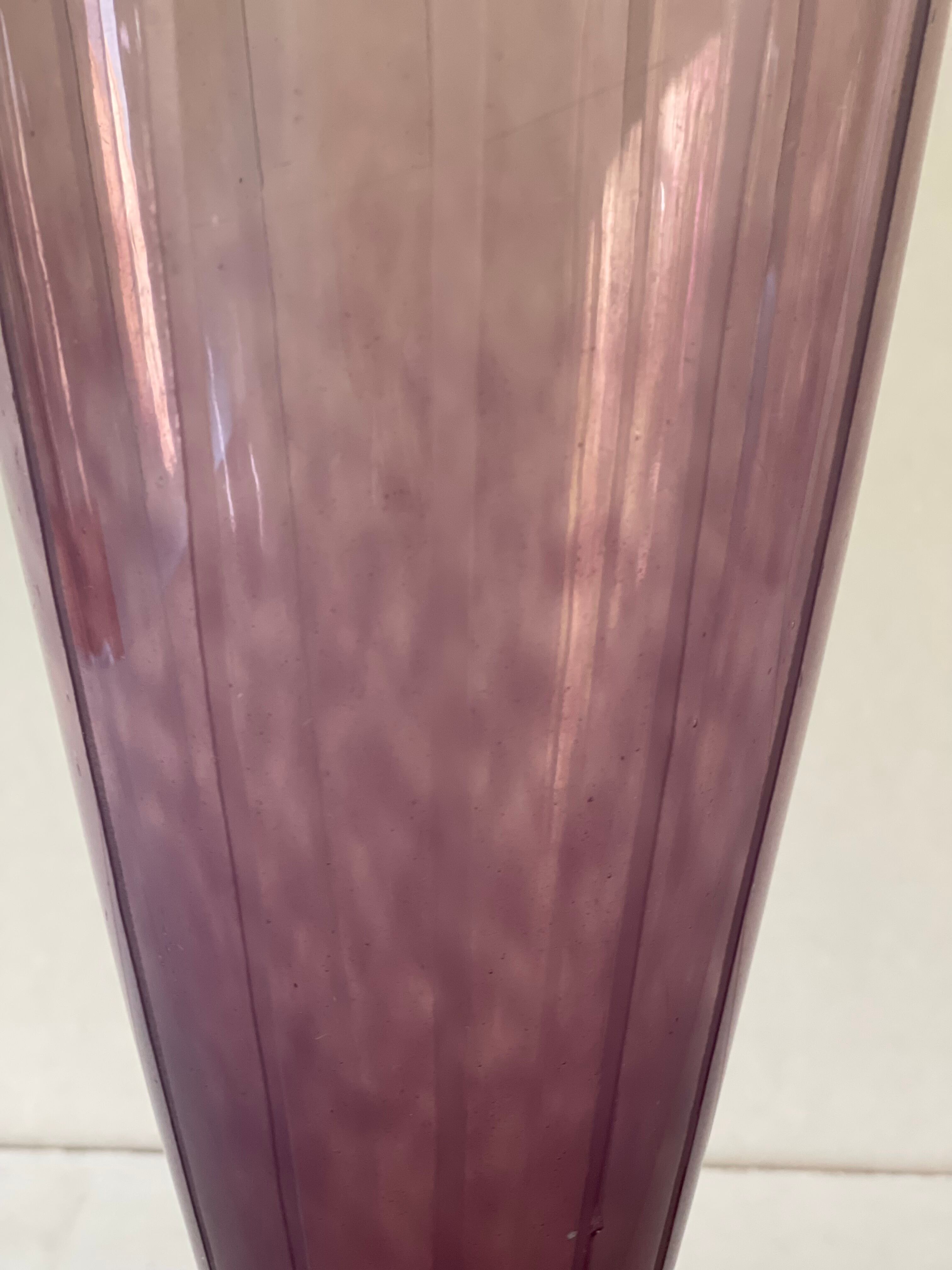Vase cornet art déco Le verre français