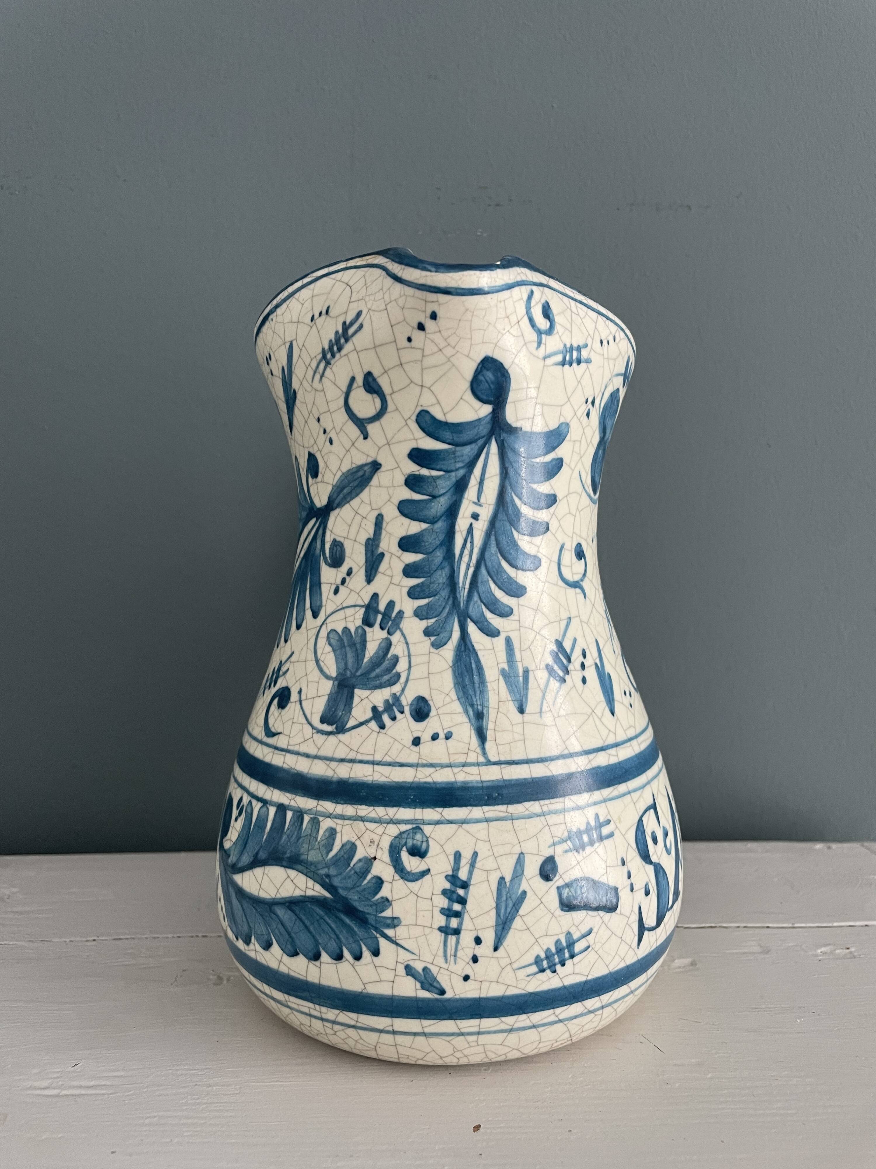 Sangria pitcher, Benlloch ceramic, Manises, 1960