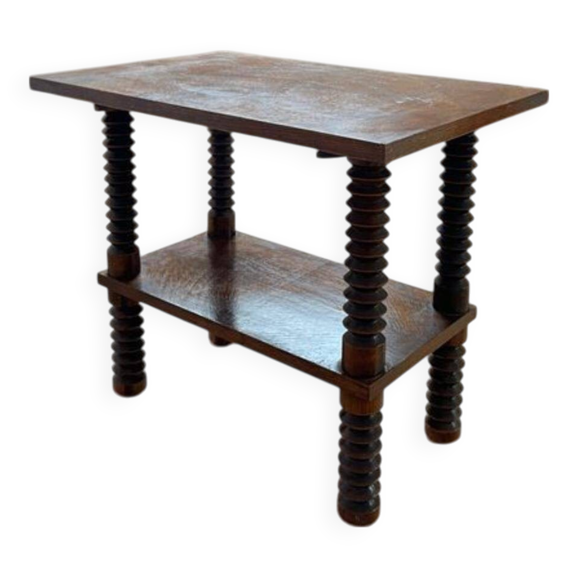 50s press screw side table