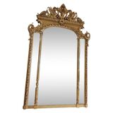 19th century mirror with glazing beads 195 x 116/126