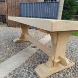 Solid walnut monastery table