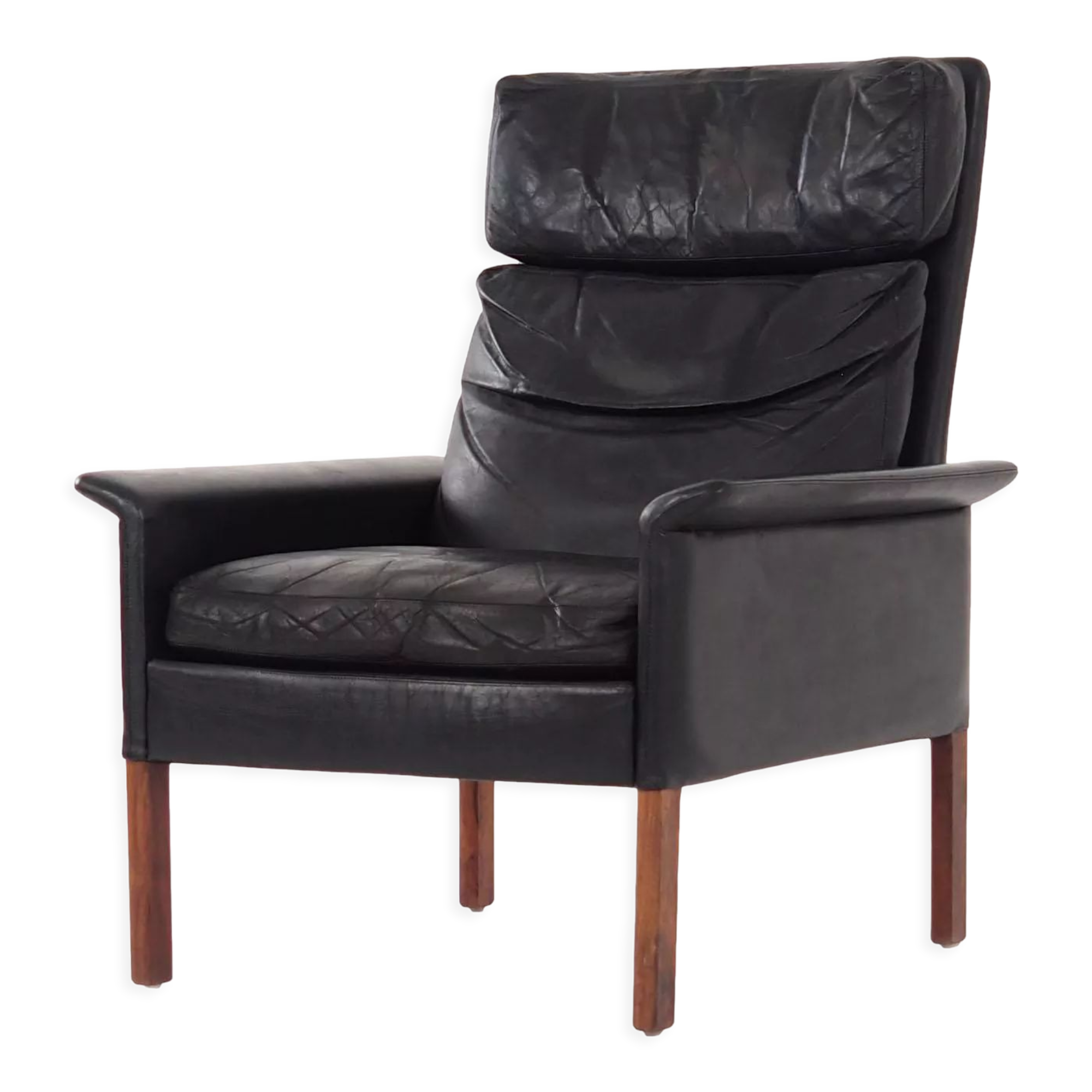 Leather armchair by Hans Olsen