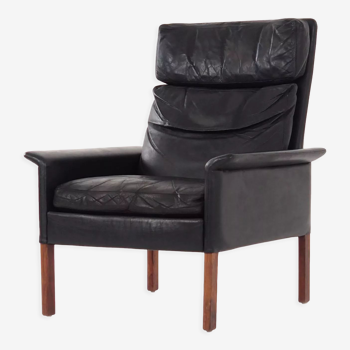 Leather armchair by Hans Olsen