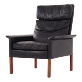 Leather armchair by Hans Olsen