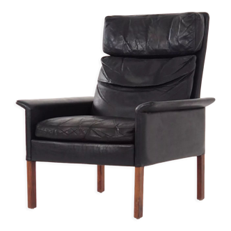 Leather armchair by Hans Olsen