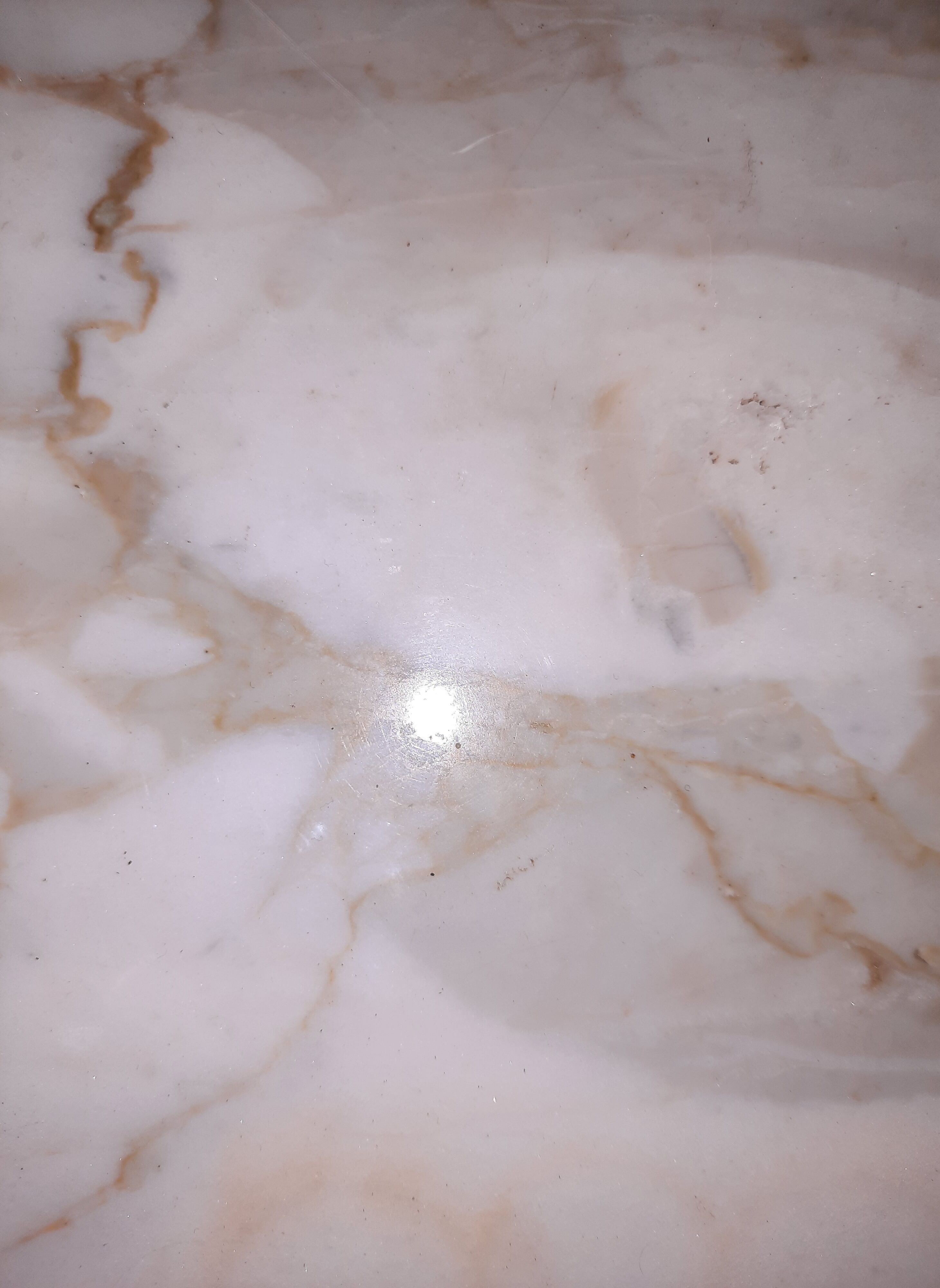 White marble top table