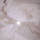 White marble top table