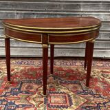 Half moon table in mahogany era Louis XVI XVIII th century