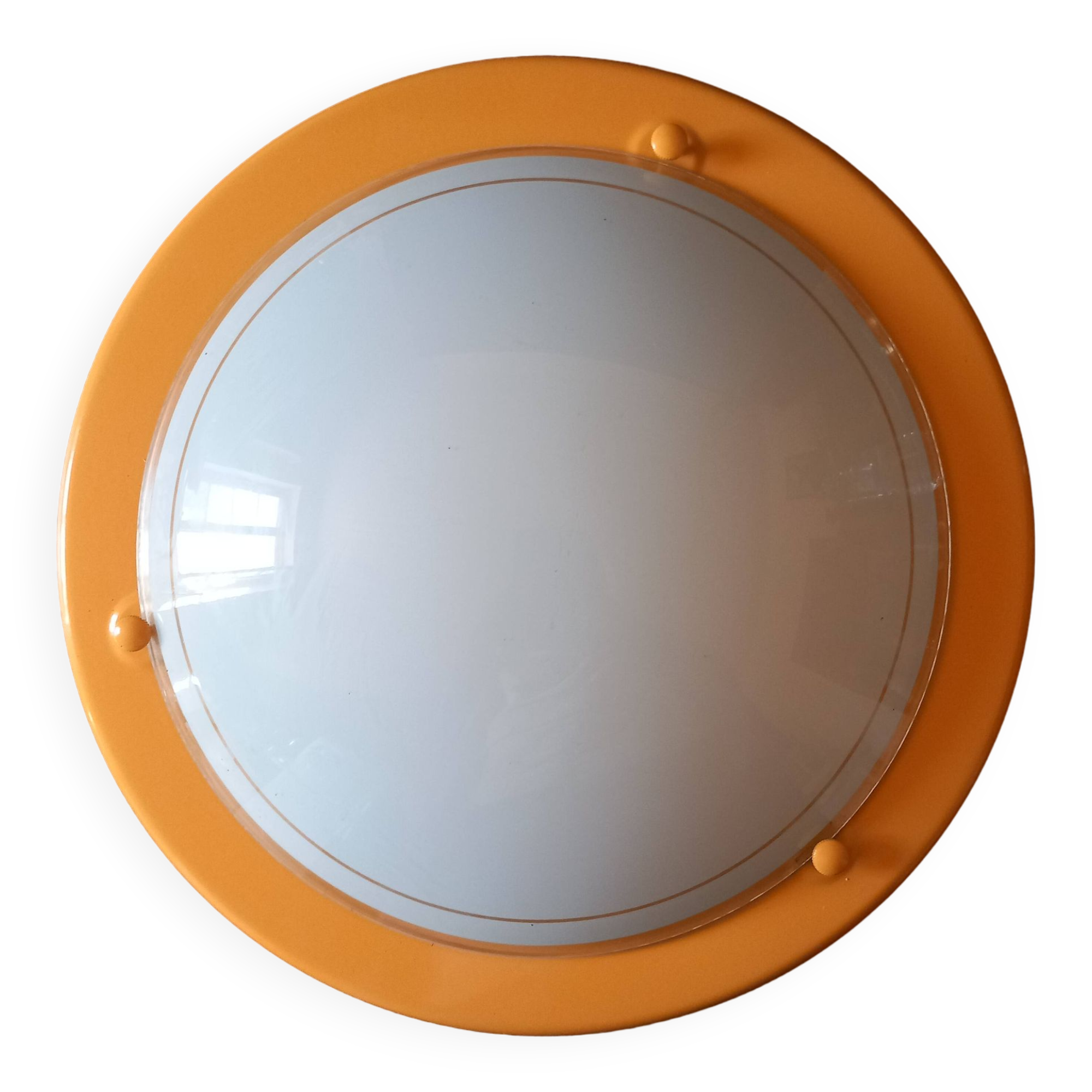 yellow cylindrical ceiling or wall light