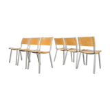 Set of 6 dining chairs by ruud jan kokke for harvink, netherlands 80s/90s