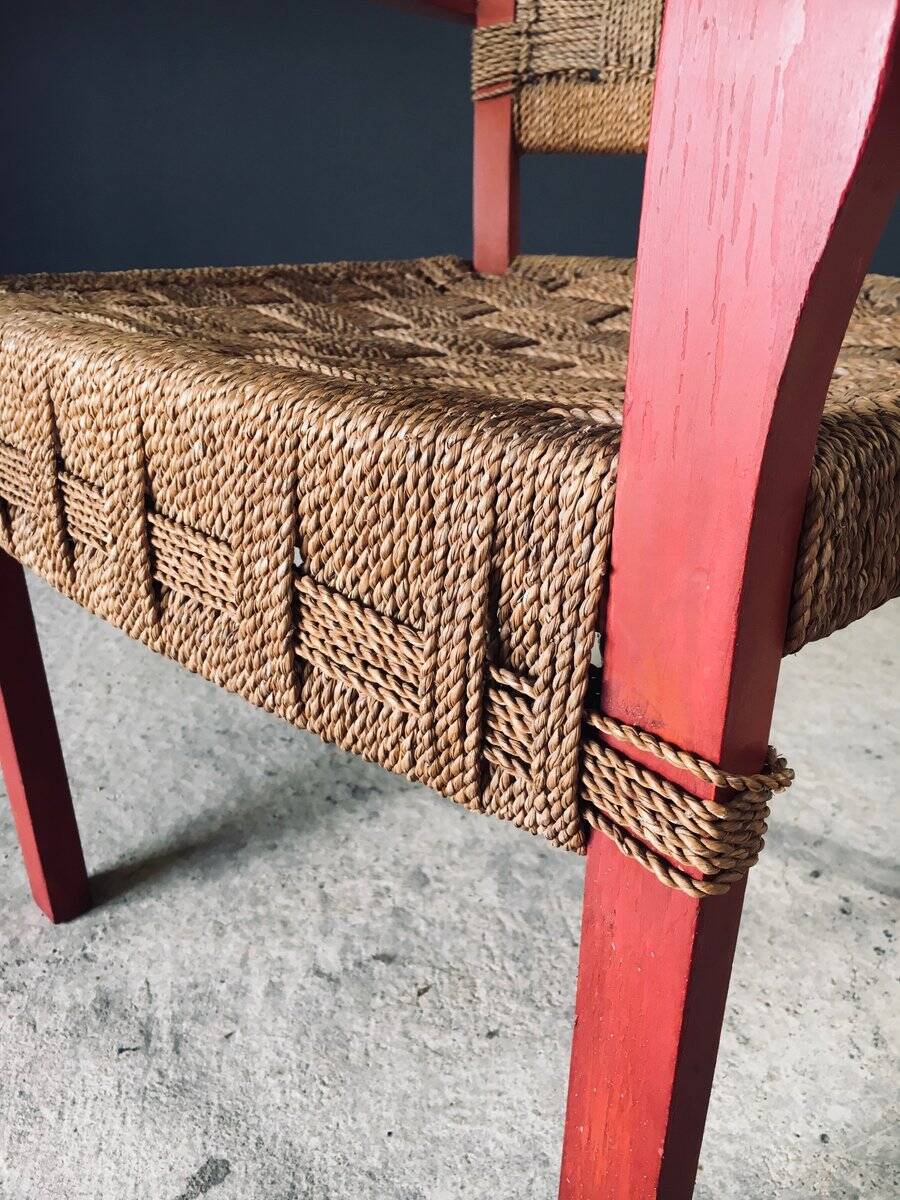 Vintage Mediterranean Rope Armchair, France, 1930s