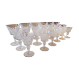 36 verres Baccarat modèle Picadilly