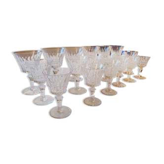 36 Baccarat glasses, Picadilly model