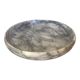 Empty round pocket in gray marble