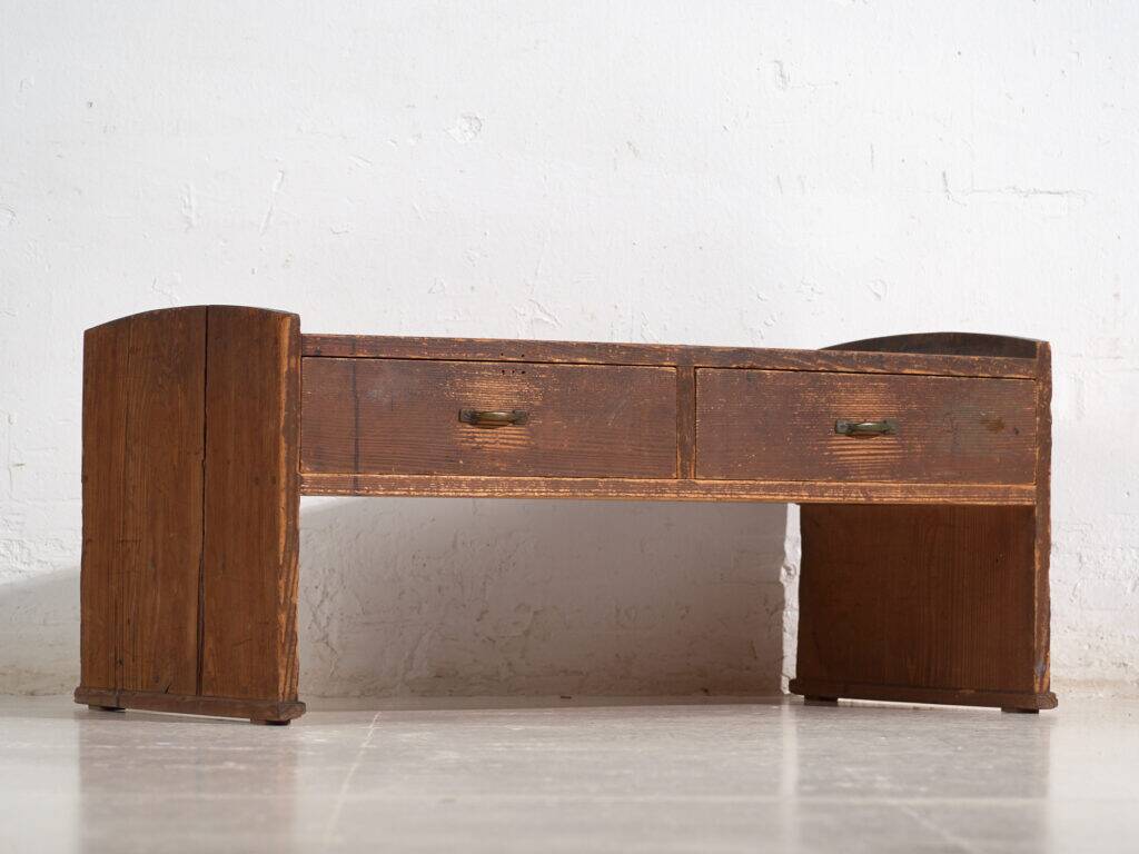 Japanese low table with cedar drawers – Showa period (c. 1926–1970)