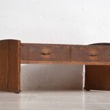 Japanese low table with cedar drawers – Showa period (c. 1926–1970)