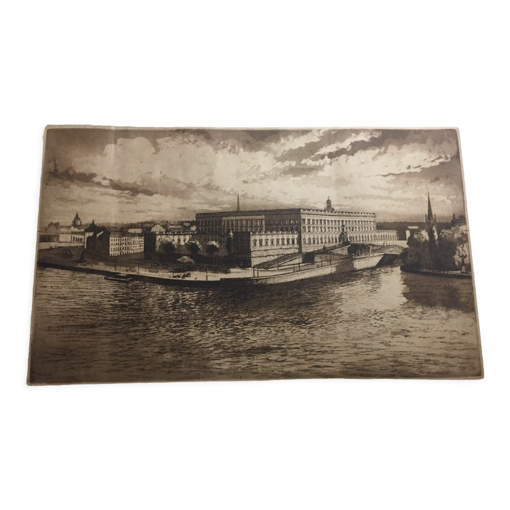 Engraving port of Stockholm