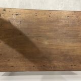 Side table in natural wood, spindle legs