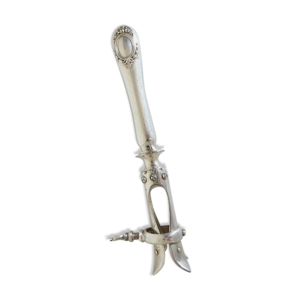 Manche à gigot en argent fourré