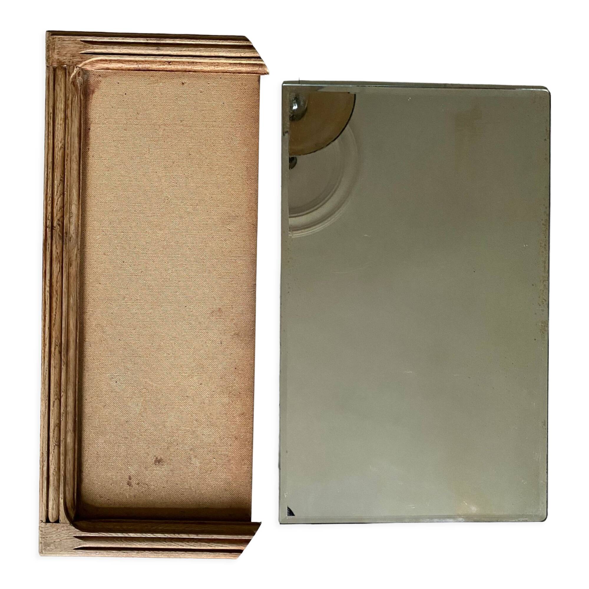 Wooden mirror 30s, 71x44 cm