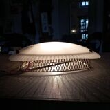 1950s ceiling light in metal and plexiglass