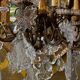 Crystal and bronze chandelier