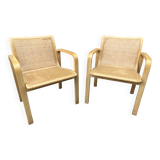 2 Olivo Pietro designer armchairs, Italy, 1970s