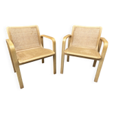 2 Olivo Pietro designer armchairs, Italy, 1970s