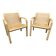 2 Olivo Pietro designer armchairs, Italy, 1970s