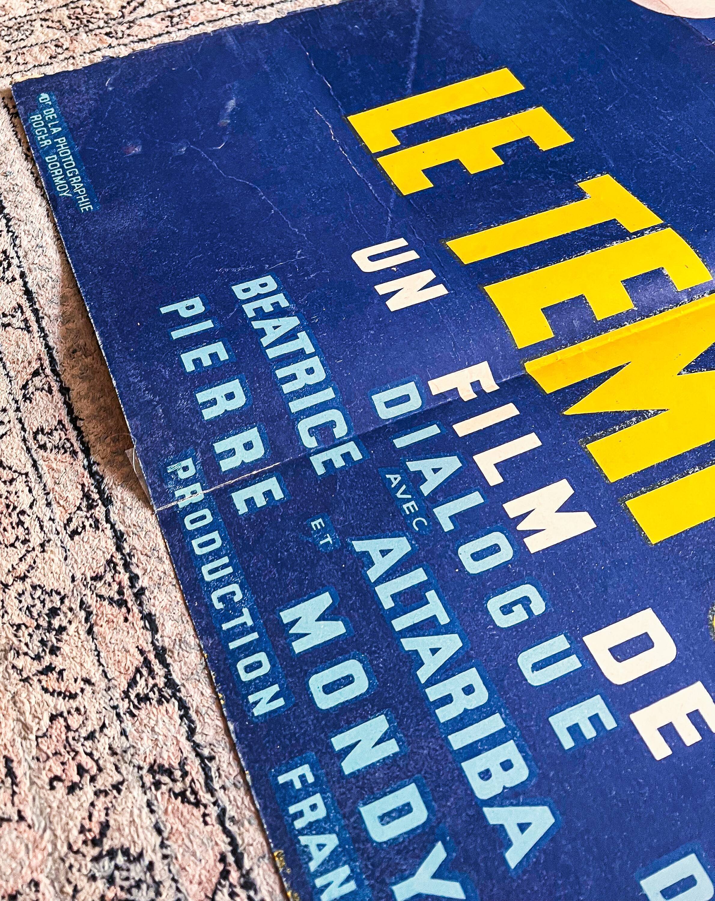 Authentic movie poster from 1958 "The Time of the Hard-boiled Eggs"