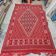 Tapis margoum rouge tissé mains