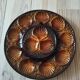 large earthenware dish for oysters or scallops