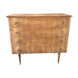 Vintage chest of drawers with compass feet