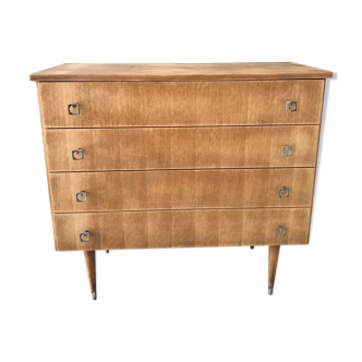 Vintage chest of drawers with compass feet