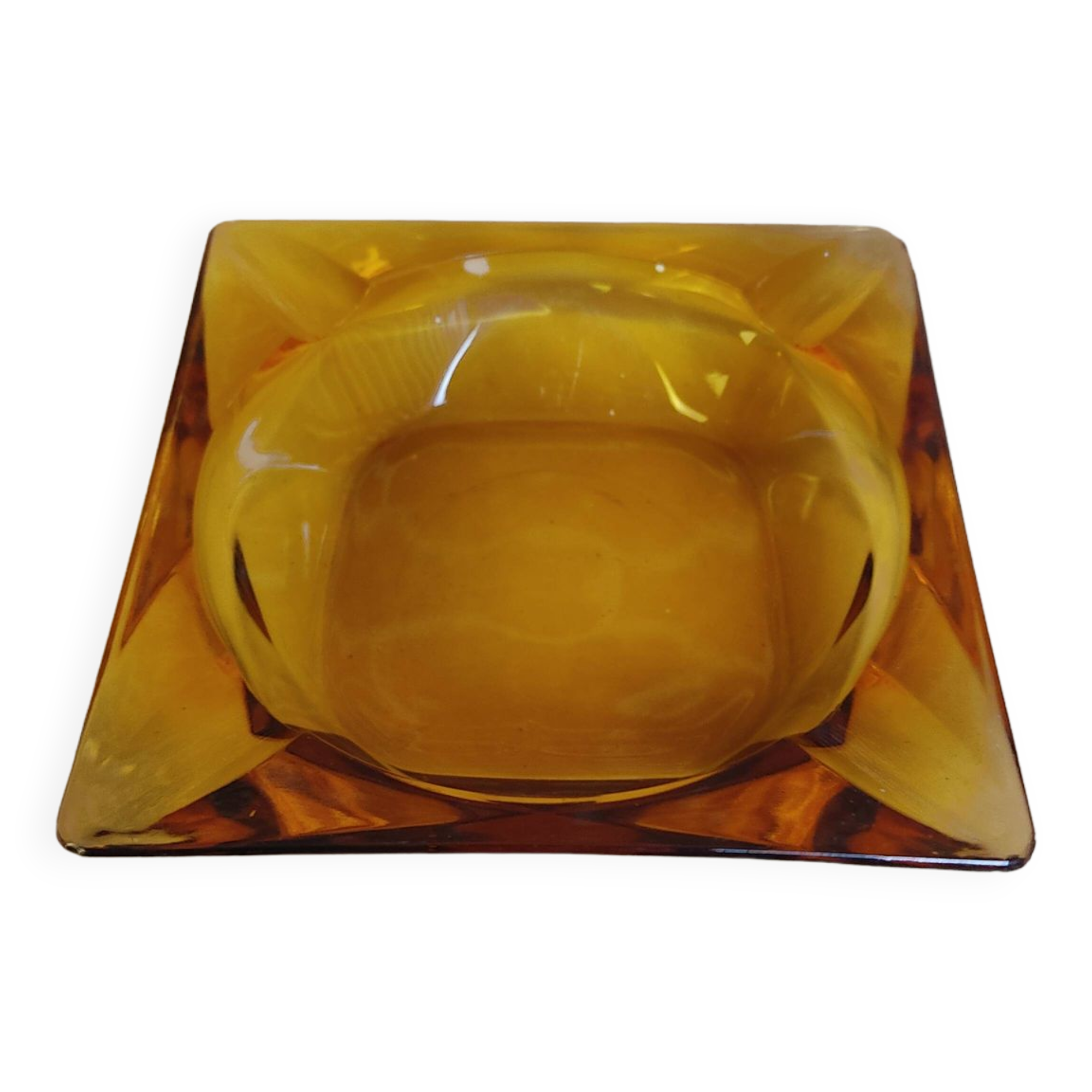 Cendrier ambre des années 60