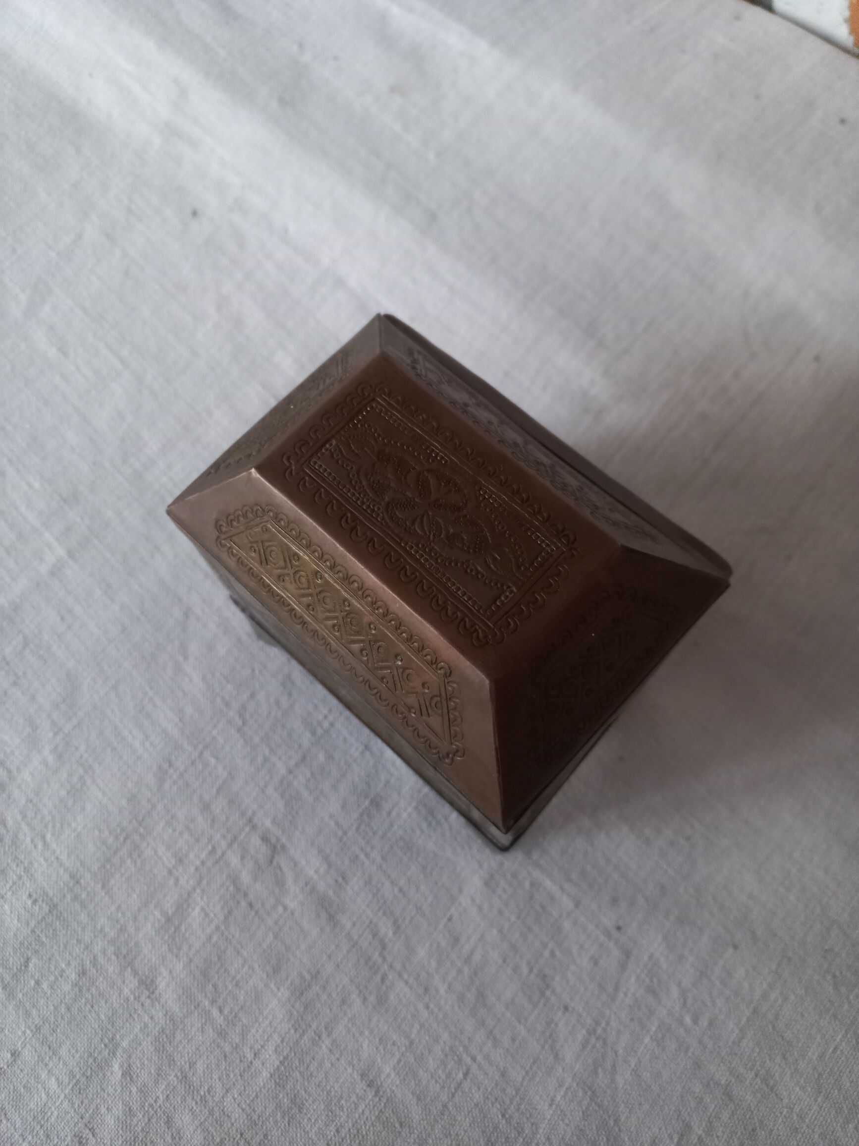 Brass jewelry box